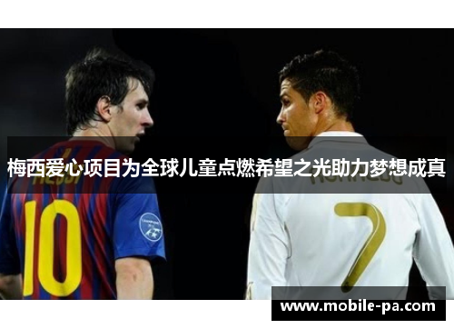 梅西爱心项目为全球儿童点燃希望之光助力梦想成真