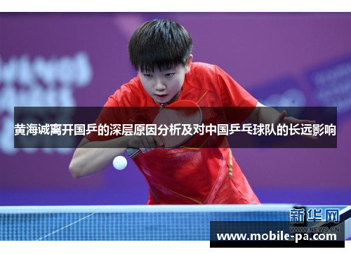 黄海诚离开国乒的深层原因分析及对中国乒乓球队的长远影响 黄海诚离开国乒的深层原因分析及对中国乒乓球队的长远影响